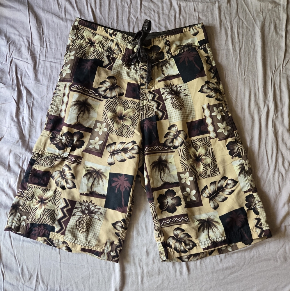 Burnside cargo shorts, size 28 waist.